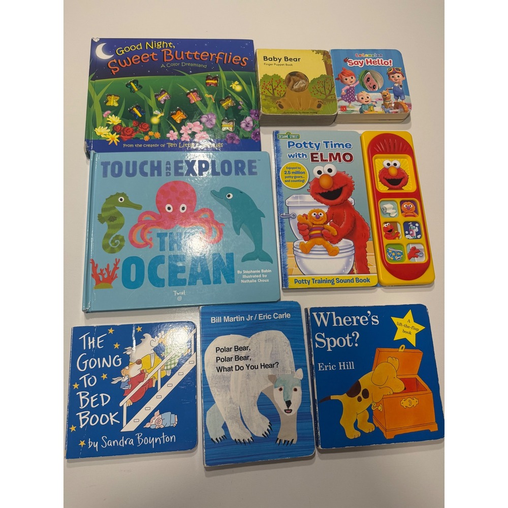 Kids Board Books Eric Carle Touch & Explore Sensory Book Flip-a-Flop Toddler